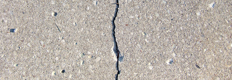 Large Crack In Concrete